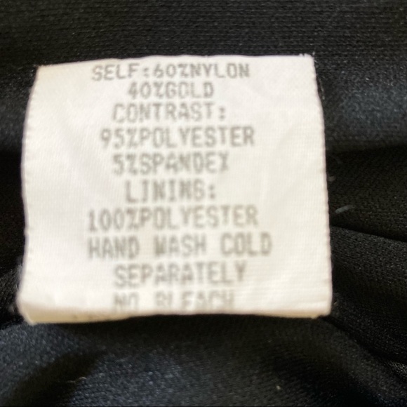 B.Moss Dress Gold Black Fit & Flare Cocktail - Picture 11 of 12